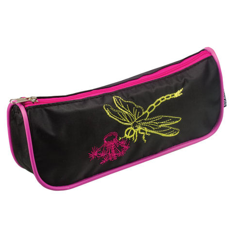 Пенал-косметичка BRAUBERG для нач.школы, дев. "Dragonfly" (Стрекоза), 21*4*8см, 223272