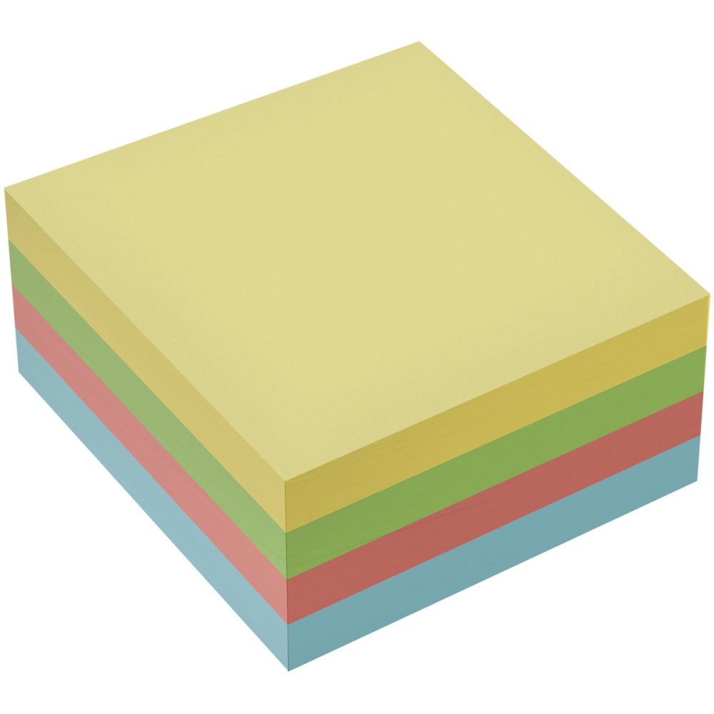 Блок самоклеящийся OfficeSpace 51*51мм, 400л., 4 пастельных цвета