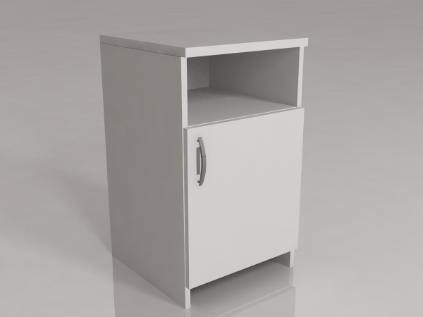 Тумба прикроватная ТП-1-01.01 без опор (полка, дверка). Размеры: 450*450*700мм