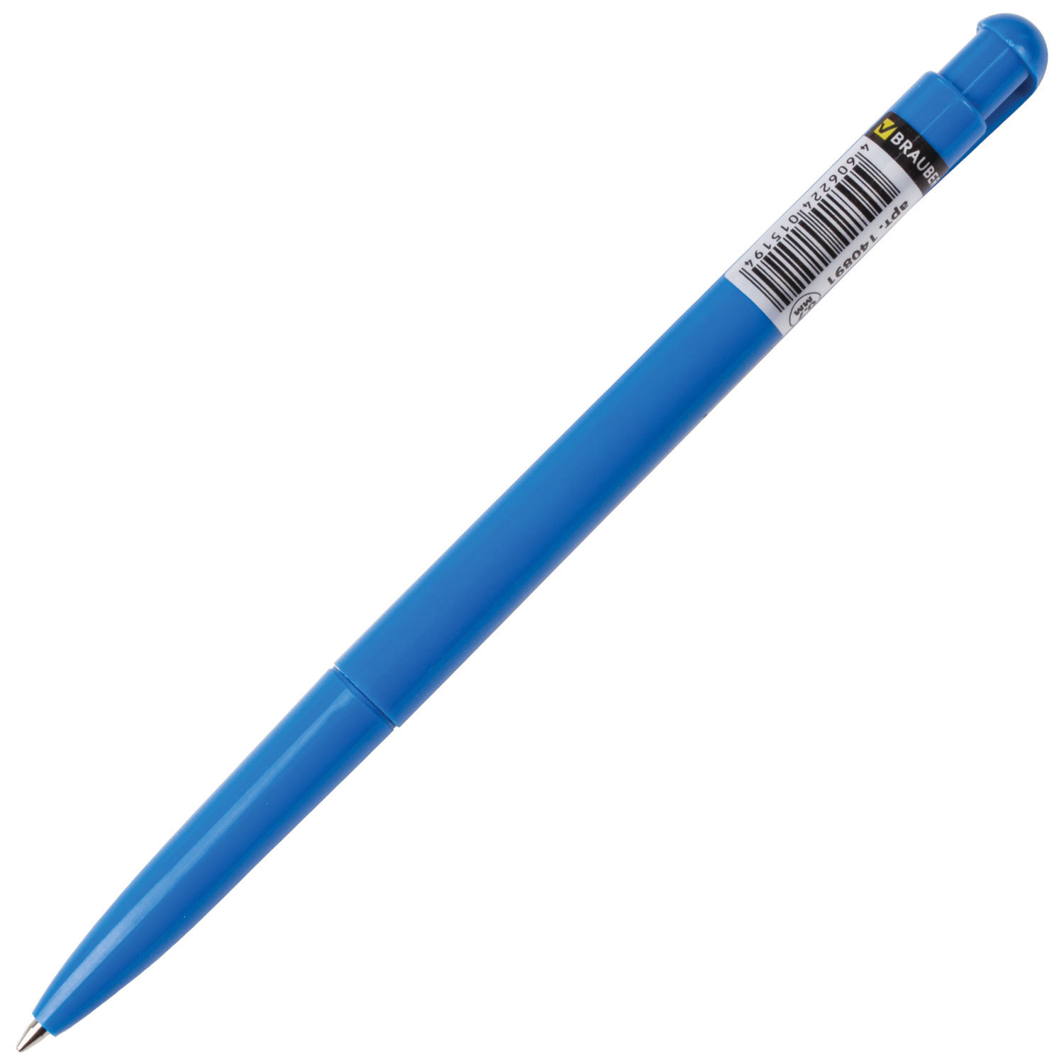 Ручка шариковая BRAUBERG автомат., цв. корп. ассорти, в дисплее, арт. 140891, синяя