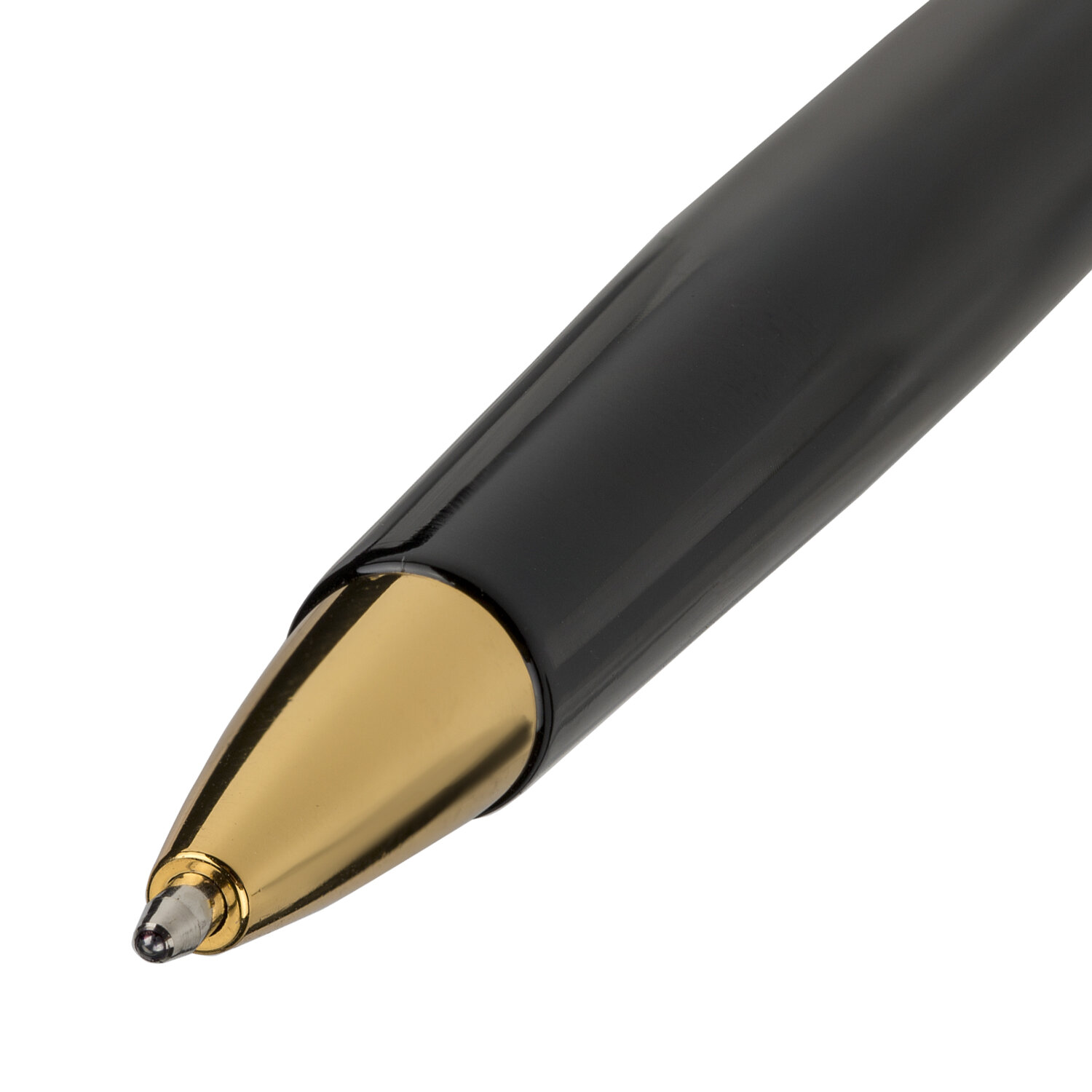 Ручка подарочная шариковая BRAUBERG "Perfect Black" корпус черный уз. 1 мм линия письма 0,7 мм Синяя