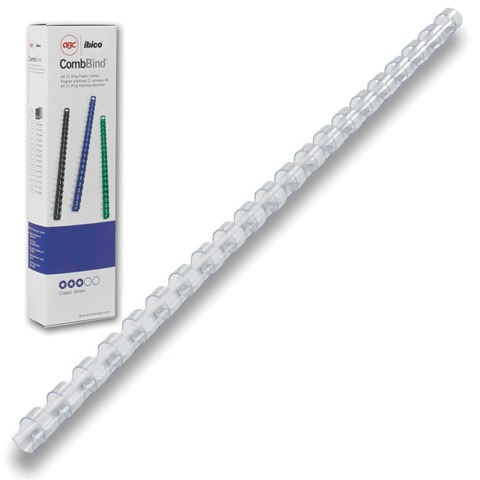 Пружины пласт. д/переплета GBC(ДжиБиСи, Англия) набор 100шт, 10мм, на 46-65л, белые, 4028195
