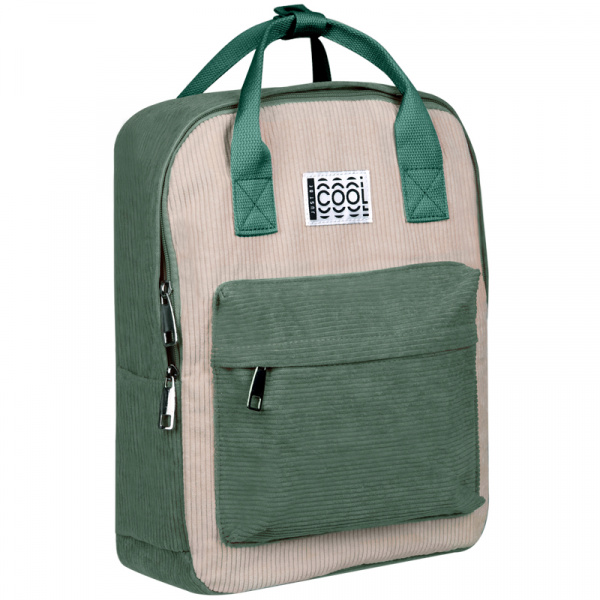 Рюкзак ArtSpace Casual "Мята" 36*27*11см, 1 отделение, 3 кармана, вельвет Tn_19827