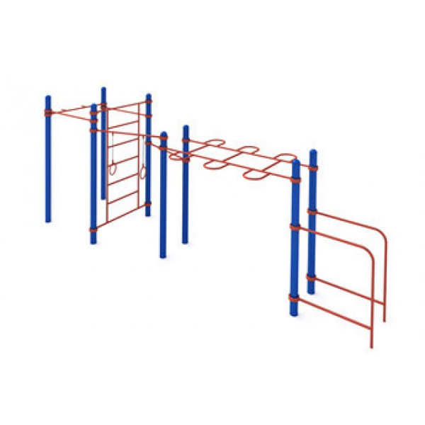 Три разноуровневых турника, брусья для отжиманий