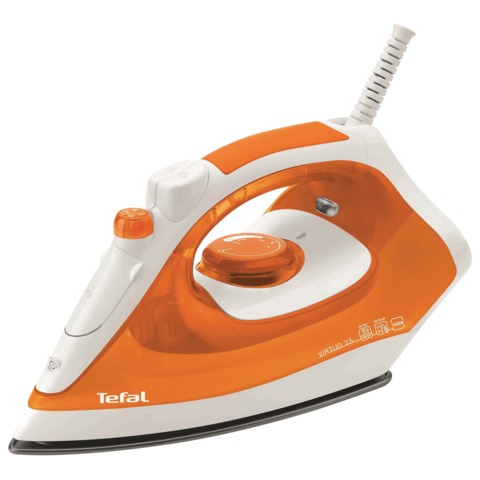 Утюг TEFAL FV1325,1400Вт, терморегулятор, антипригарное покрытие, самоочистка, оранжевый Утюг TEFAL FV1325,1400Вт, терморегулятор, антипригарное покрытие, самоочистка, оранжевый