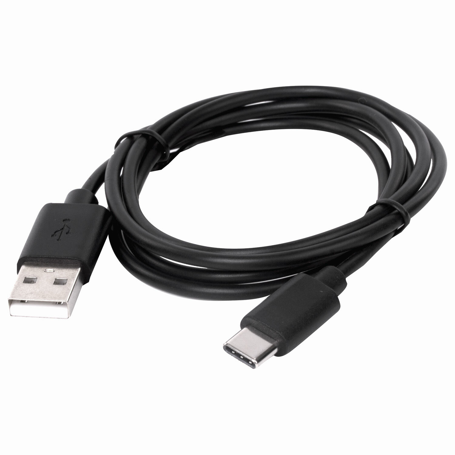 Кабель USB2.0-Type-C, 1м, SONNEN, медь, для передачи данных и зарядки, черный, 513117