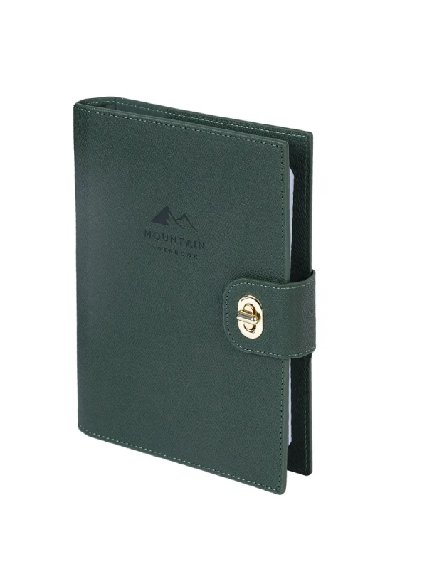 Ежедневник-органайзер недатированный B5 167х240 мм BRAUBERG "Nova", под кожу, 160 л., зеленый, 11620