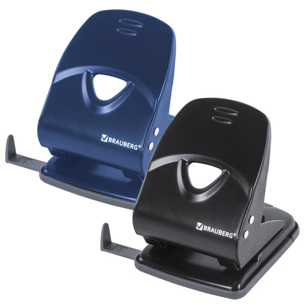 Дырокол BRAUBERG "Partner" металлический большой, на 35 листов, ассорти (синий/черный), 222784 Дырокол BRAUBERG "Partner" металлический большой, на 35 листов, ассорти (синий/черный), 222784