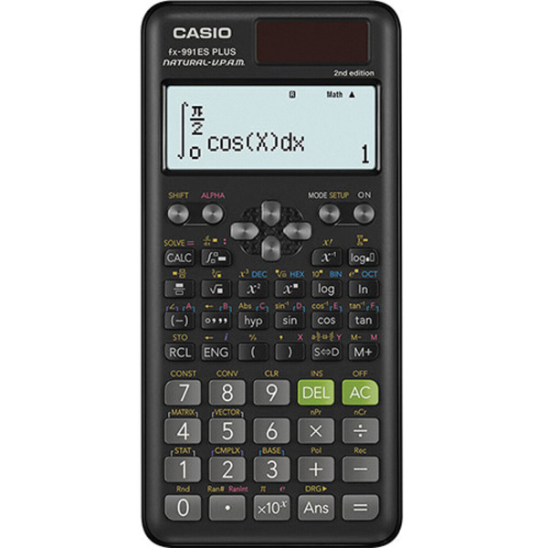 Калькулятор инженерный CASIO FX-991ES PLUS-2SETD (162х77 мм), 417 функций, двойное питание