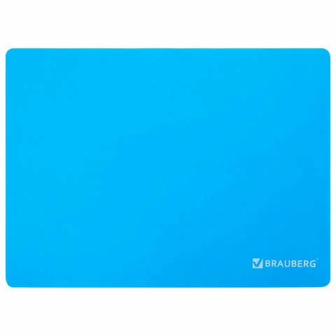 Настольное покрытие BRAUBERG для труда и творческих занятий, силикон, голубое, 30х40 см, 272373