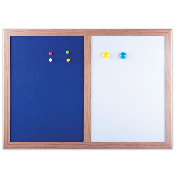 Доска комбинированная: магнитно-маркерная/текстиль, для объявлений, BRAUBERG, А3 342х484мм