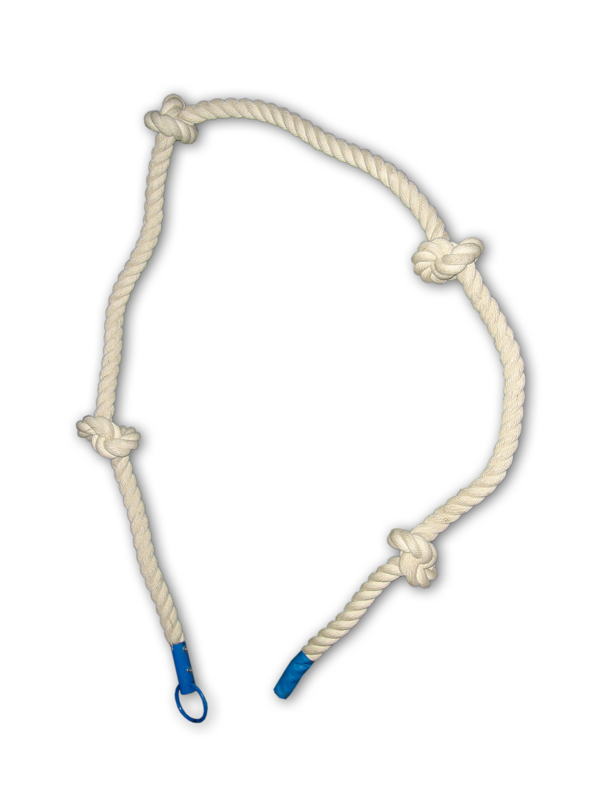 Канат для лазания с узлами х/б 5м. диам. 40мм