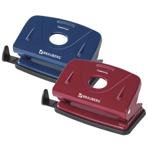 Дырокол BRAUBERG "Hessen" металлический, на 10 листов, ассорти (синий /бордо), 222550 Дырокол BRAUBERG "Hessen" металлический, на 10 листов, ассорти (синий /бордо), 222550