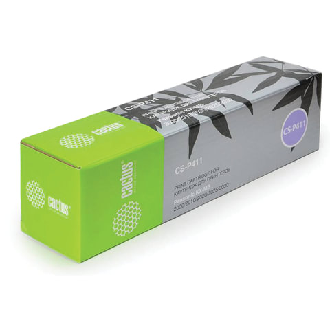 Тонер-картридж PANASONIC (KX-FAT411A) KX-MB1900/2000/2020/2030, рес. 2000 стр. CACTUS СОВМЕСТИМЫЙ