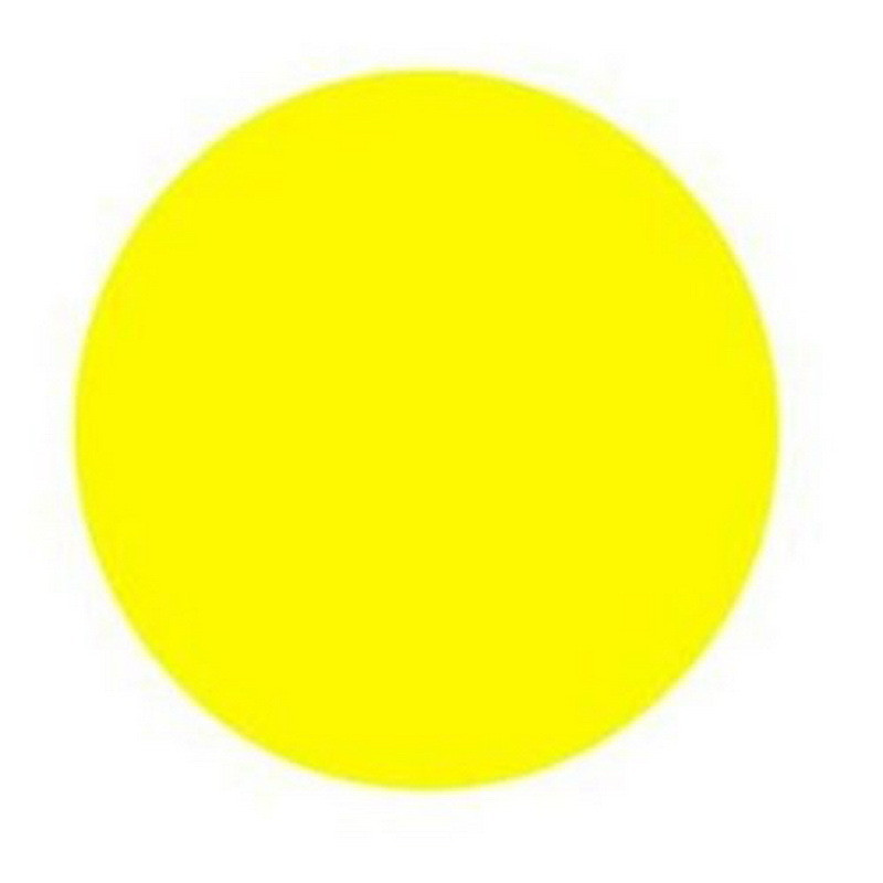 Знак вспомогательный Желтый круг на двери (пленка, D150), 10шт в упак