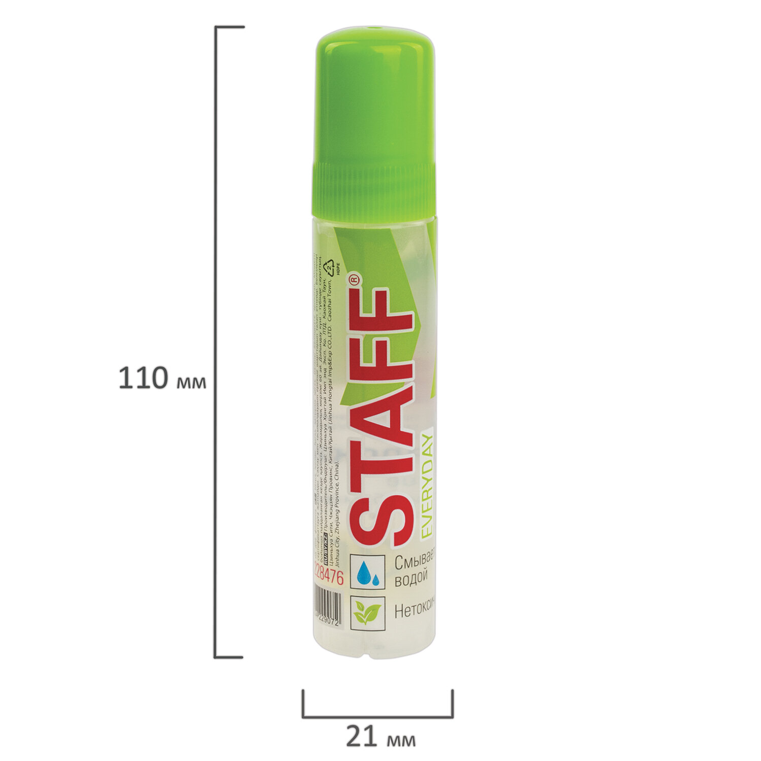 Клей канцелярский STAFF EVERYDAY 30 мл, сетчатый аппликатор