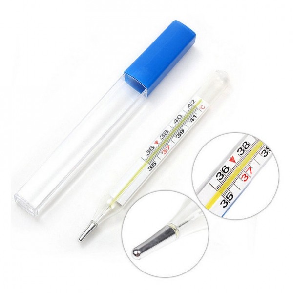 Термометр ртутный в пластиковом футляре