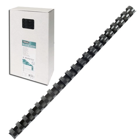 Пружины пласт. д/переплета FELLOWES, КОМПЛЕКТ 100шт, 14мм (для сшивания 81-100л) черные, FS-53469