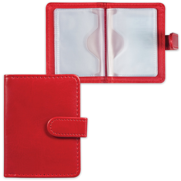 Визитница/кредитница однорядная GALANT "Ritter" на 24 карты, "гладк.кожа", застежка, борд, 235399