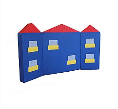 Ширма-дом 200*100*10 из трех мягких модулей