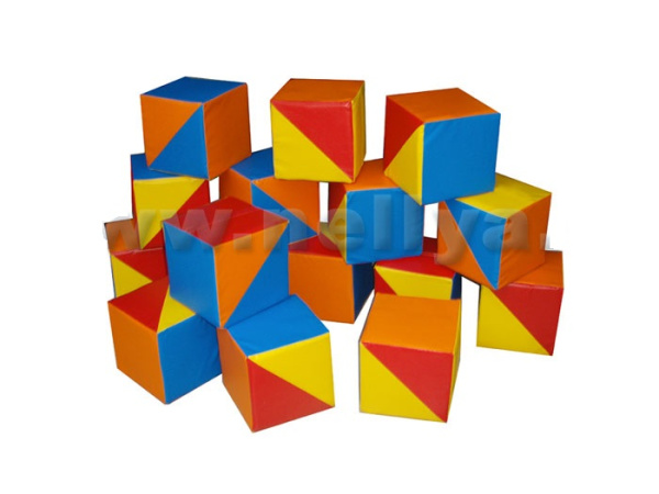 Кубики "Мозаика", размеры: 25*25см, состав: 16 кубиков