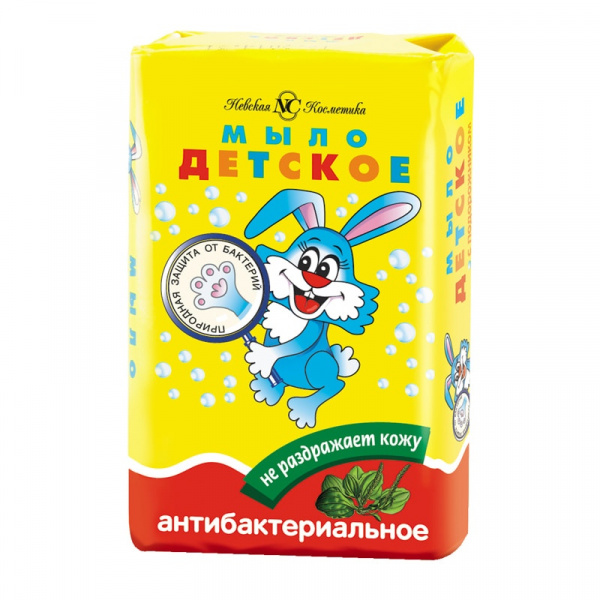 Мыло туалетное Невская Косметика "Детское", бумажная обертка, 90г 1569
