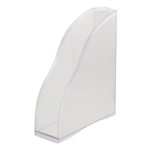 Лоток вертикальный для бумаг BRAUBERG "Cosmo" (260х85х315 мм), прозрачный