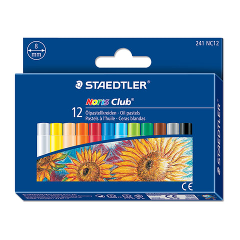 Пастель художеств. STAEDTLER (Штедлер,Германия) "Noris club",масляная,12цв,карт.уп.европодв,241-NC12 Пастель художеств. STAEDTLER (Штедлер,Германия) "Noris club",масляная,12цв,карт.уп.европодв,241-NC12