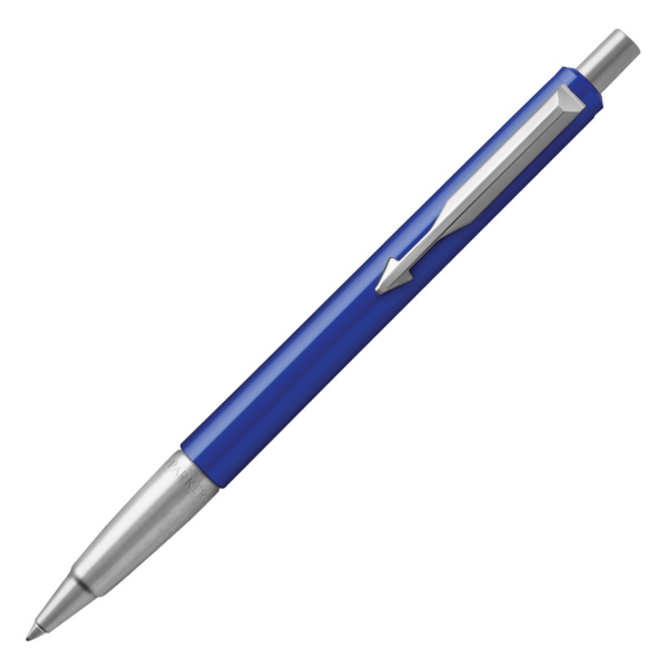 Ручка шариковая PARKER "Vector Standard Blue CT", корпус синий, детали из нержавеющей стали, синяя
