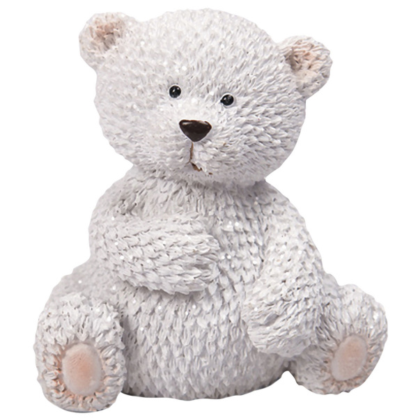 Фигурка новогодняя декоративная "Зимний мишка", полирезина, 6,5х6,5х7 см, 75668 