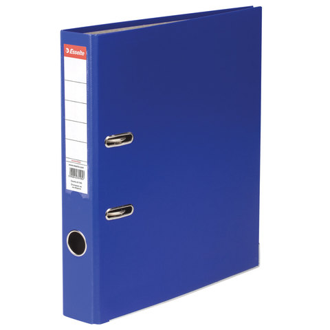Папка-регистратор ESSELTE Economy, с покрытием из ПВХ, 50 мм, синяя, 81195P