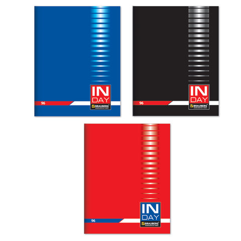 Тетрадь А4 96л. клетка BRAUBERG, офсет, обложка картон+лак "INDEX"