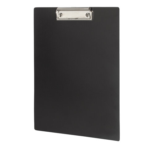 Доска-планшет STAFF с прижимом А4 (315х235 мм), пластик, 1 мм, черная, 