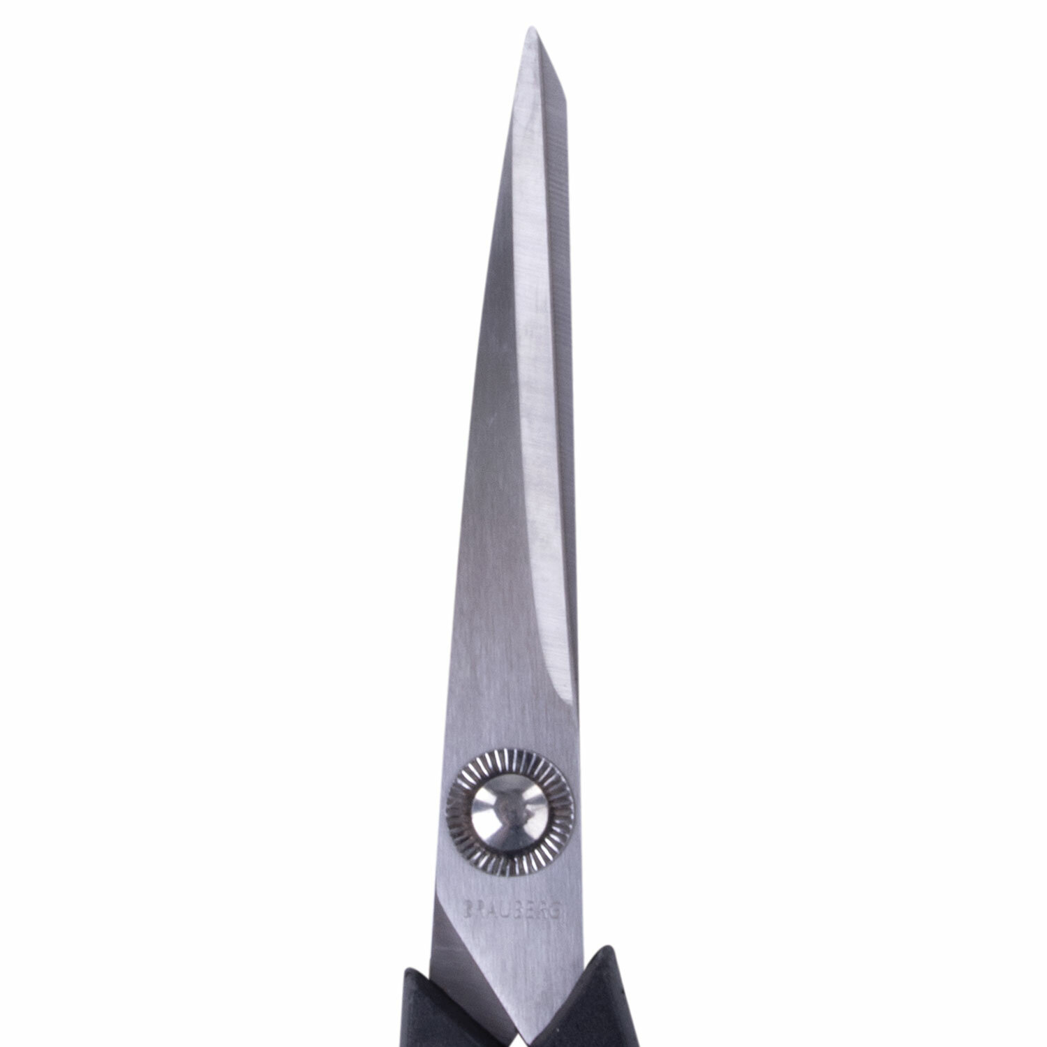 Ножницы BRAUBERG "Soft Grip", 190 мм, черно-синие, резиновые вставки, 3-х сторонняя заточка, 230762 