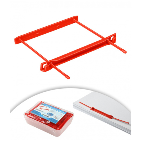 Механизмы для скоросшивания СТАММ, полипропиленовые, 25шт., красные