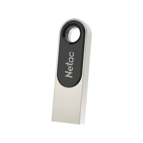 Флеш-диск 64 GB NETAC U278, USB 2.0, металлический корпус, серебристый/черный, NT03U278N-064G-20PN 