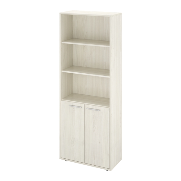 Шкаф 3 откр. Полки 700х338х1845 (КЦ14+КЦ17*2) (Скандинавское дерево) Канцлер