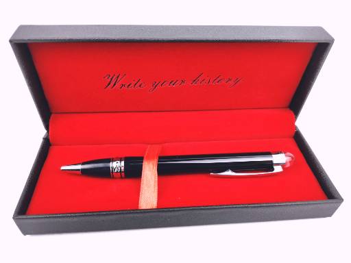 Ручка подарочная ТМ "BIKSON" "Hybrid" синяя,  поворотный металл. корпус, в футляре, арт. BN0321