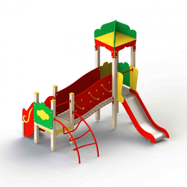 Детский игровой комплекс (3-7 лет) 3155х2980 мм, Н=2980 мм, Н площадок 650 мм, 950 мм