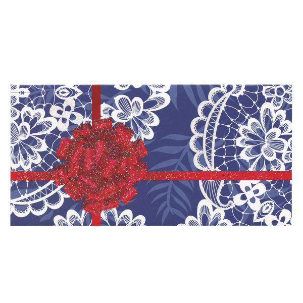 Конверт для денег, 166х82мм, блестки, КРУЖЕВО, BRAUBERG, 128699