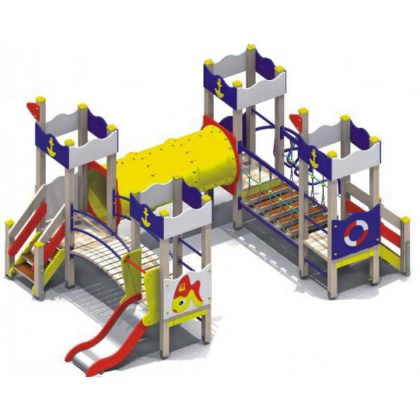 Детский игровой комплекс (3-7 лет)  5770х3215 мм, Н=2800 мм, Н площадок 650 мм