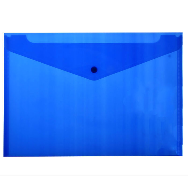 Папка-конверт с кнопкой прозрачная ERICH KRAUSE "Envelope Folder" А4, цвет ассорти, 2931