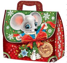 Новогодний подарок "Зимний бантик - 2"