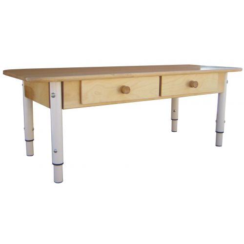 Стол регулируемый "Аистенок" с ящиками, (ШxГxВ): столешница цветная