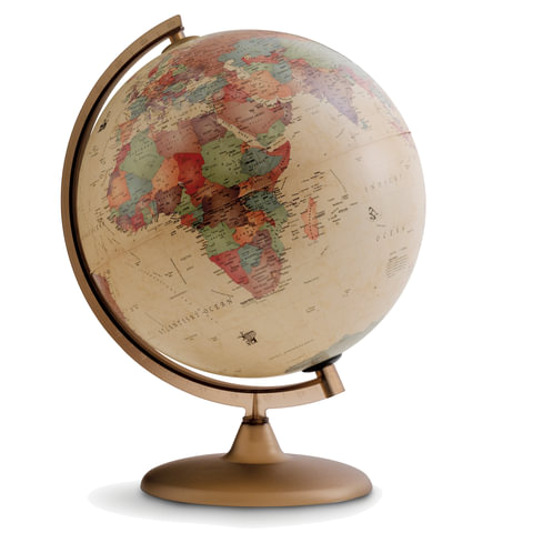 Глобус античный TECNODIDATTICA "Discovery" (Италия), диаметр 300мм, с подсветкой, 0330DIRS0DI1G04