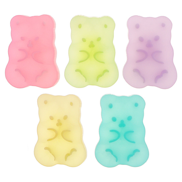 Набор ластиков MESHU "Candy Bear" 5шт., ПВХ, 20*15*9мм
