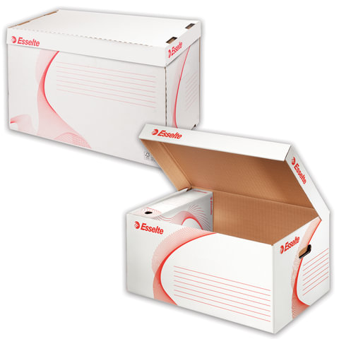 Накопитель документов ESSELTE,Архивный контейнер "Standard", 56*26,5*38см, откр.сверху, белый,128900