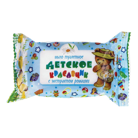 Мыло туалетное ДЕТСКОЕ 100г "Красавчик" (Меридиан), "Ромашка" шк 90350