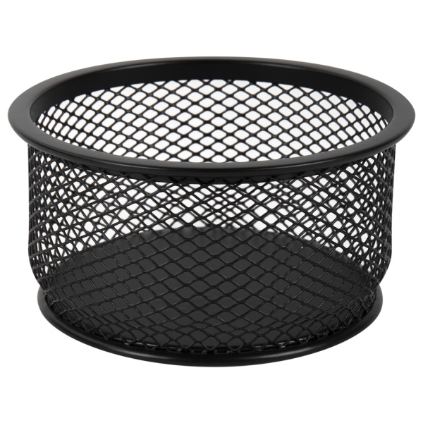 Подставка-органайзер BRAUBERG "Germanium" металлическая, кругл. основан, 50х95мм, черная, 223120