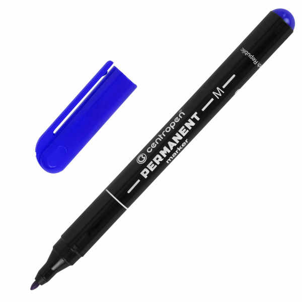 Маркер перманентный CENTROPEN тонк., ширина линии 1 мм, синий, 2846/1